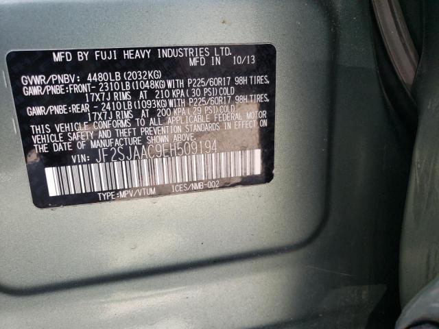 Продажа на аукционе авто 2014 Subaru Forester 2.5i, vin: JF2SJAAC9EH509194, номер лота: 48467393