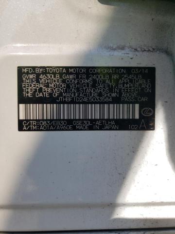 48279283 :رقم المزاد ، JTHBF1D24E5033584 vin ، 2014 Lexus Is 250 مزاد بيع