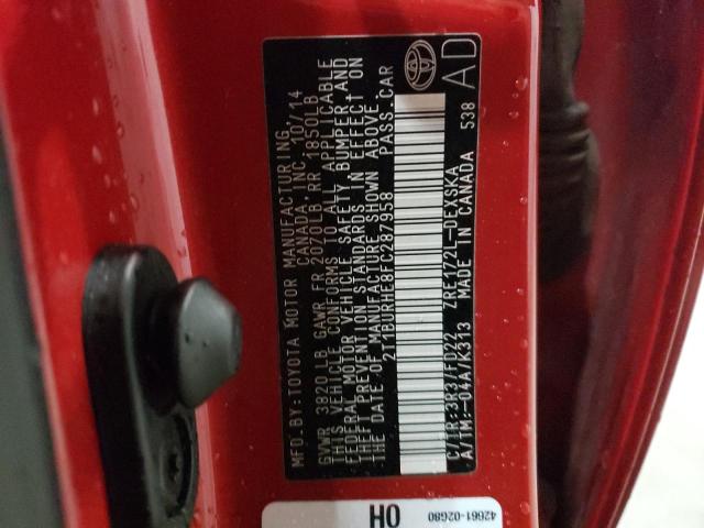 Продаж на аукціоні авто 2015 Toyota Corolla L, vin: 2T1BURHE8FC287958, номер лоту: 49463733