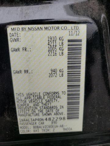 Продаж на аукціоні авто 2013 Nissan Altima 2.5, vin: 1N4AL3AP4DN482298, номер лоту: 49756003
