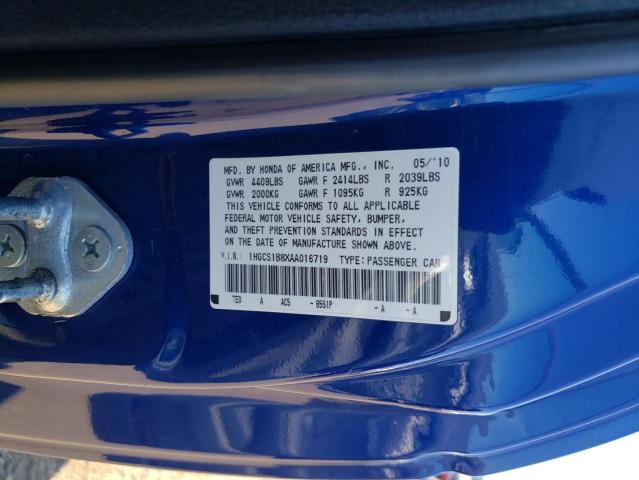 Продаж на аукціоні авто 2010 Honda Accord Exl, vin: 1HGCS1B8XAA016719, номер лоту: 48129353