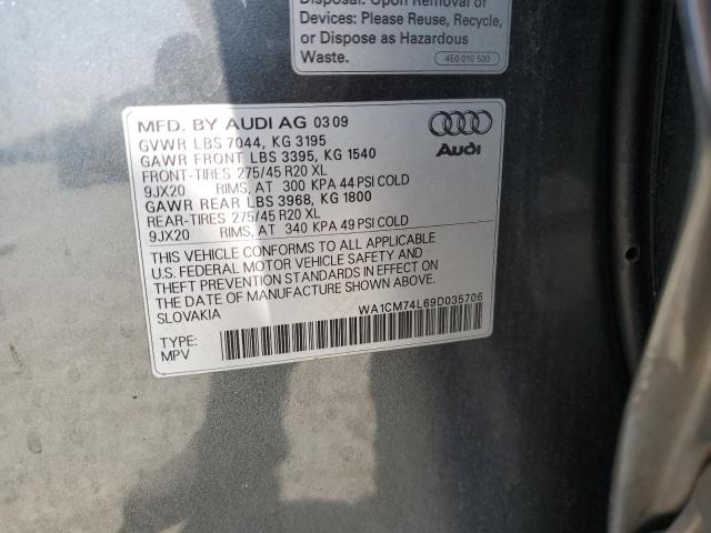 Auction sale of the 2009 Audi Q7 Tdi S-line, vin: WA1CM74L69D035706, lot number: 50451273