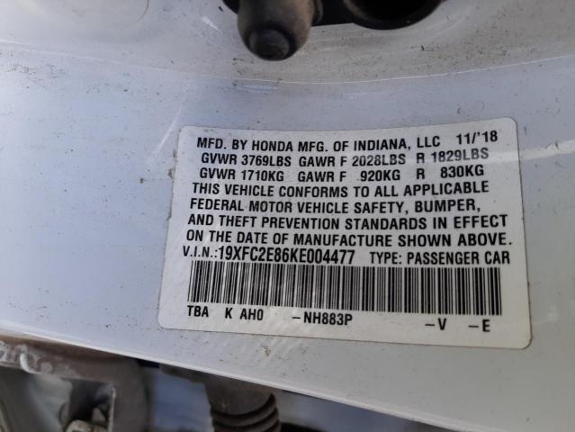 Aukcja sprzedaży 2019 Honda Civic Sport, vin: 19XFC2E86KE004477, numer aukcji: 48424473