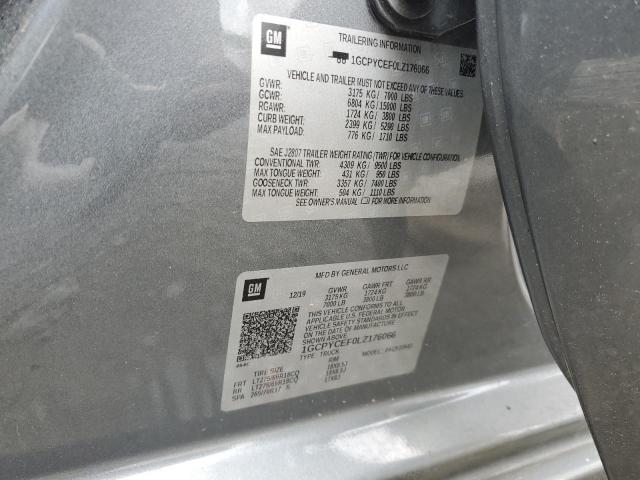 Продажа на аукционе авто 2020 Chevrolet 1500, vin: 1GCPYCEF0LZ176066, номер лота: 48422953