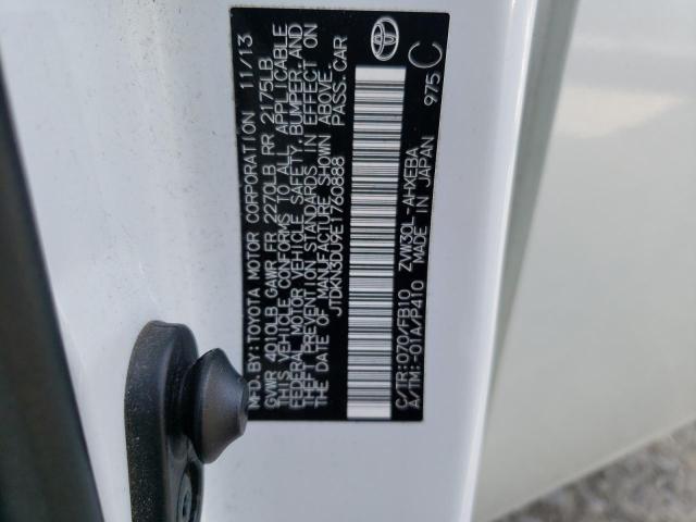 49209003 :رقم المزاد ، JTDKN3DU9E1760888 vin ، 2014 Toyota Prius مزاد بيع