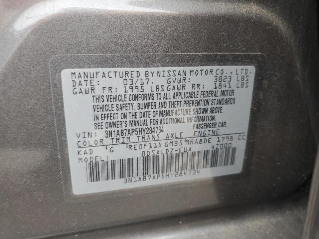Aukcja sprzedaży 2017 Nissan Sentra S, vin: 3N1AB7AP5HY284734, numer aukcji: 49133083