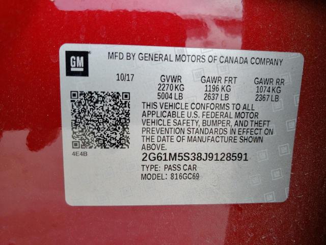 48426943 :رقم المزاد ، 2G61M5S38J9128591 vin ، 2018 Cadillac Xts Luxury مزاد بيع
