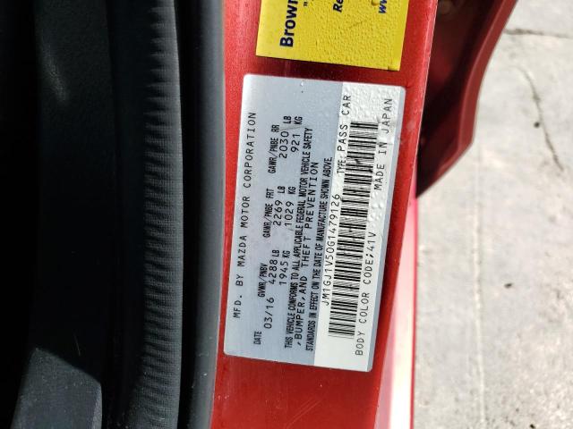 2016 Mazda 6 Touring მანქანა იყიდება აუქციონზე, vin: JM1GJ1V50G1479126, აუქციონის ნომერი: 48267563