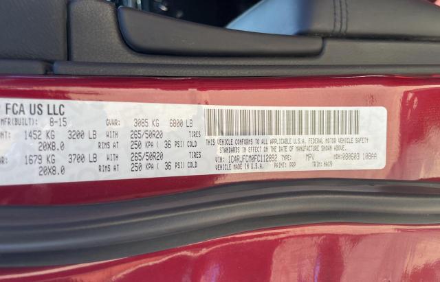 Продажа на аукционе авто 2015 Jeep Grand Cherokee Overland, vin: 1C4RJFCM0FC112892, номер лота: 49134283