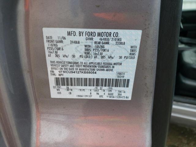 Продаж на аукціоні авто 2007 Ford Escape Limited, vin: 1FMCU94127KB88054, номер лоту: 49972013