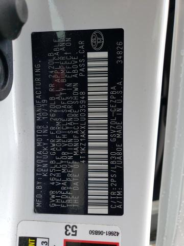 Aukcja sprzedaży 2020 Toyota Camry Trd, vin: 4T1KZ1AKXLU035948, numer aukcji: 50553573