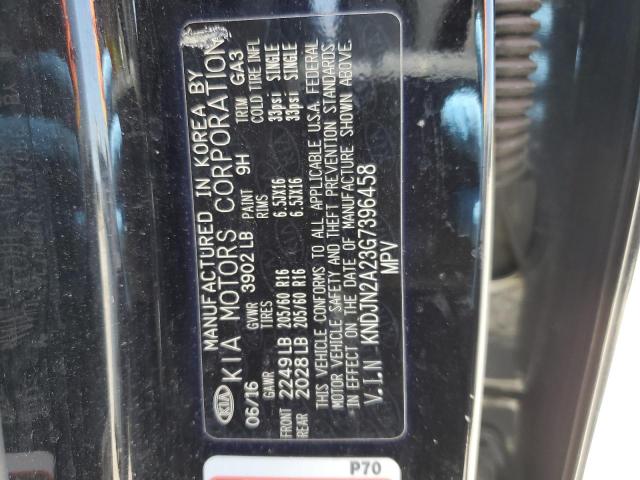49751133 :رقم المزاد ، KNDJN2A23G7396458 vin ، 2016 Kia Soul مزاد بيع