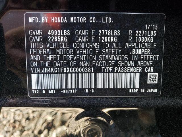Aukcja sprzedaży 2016 Acura Rlx Advance, vin: JH4KC1F9XGC000381, numer aukcji: 48195883