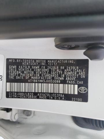 47611133 :رقم المزاد ، 4T1B61HK5JU053088 vin ، 2018 Toyota Camry Xse مزاد بيع