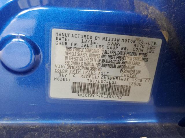 Продажа на аукционе авто 2017 Nissan Versa Note S, vin: 3N1CE2CP4HL358190, номер лота: 49845583