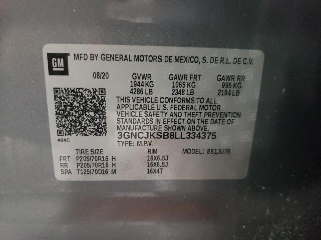 Продаж на аукціоні авто 2020 Chevrolet Trax Ls, vin: 3GNCJKSB8LL334375, номер лоту: 48026603