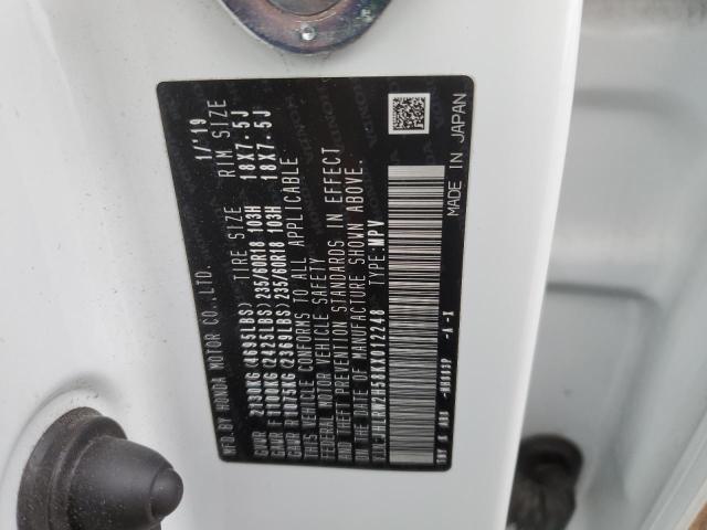 50229793 :رقم المزاد ، JHLRW2H58KX012248 vin ، 2019 Honda Cr-v Ex مزاد بيع