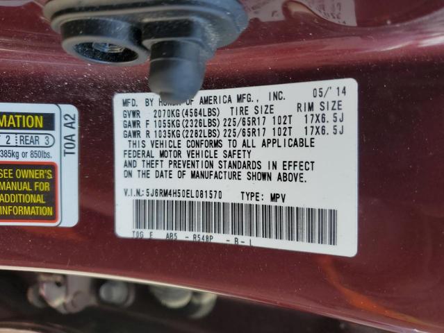Продаж на аукціоні авто 2014 Honda Cr-v Ex, vin: 5J6RM4H50EL081570, номер лоту: 49290313