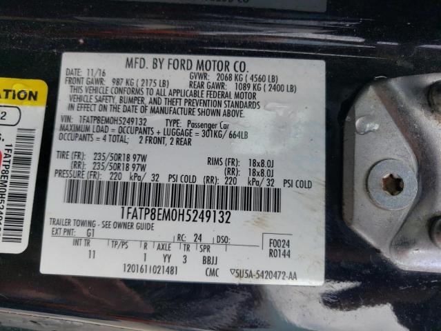 Продажа на аукционе авто 2017 Ford Mustang, vin: 1FATP8EM0H5249132, номер лота: 48720443