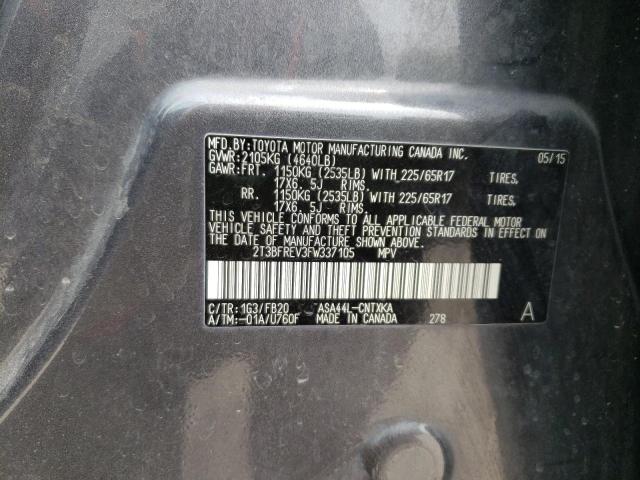 Продажа на аукционе авто 2015 Toyota Rav4 Le, vin: 2T3BFREV3FW337105, номер лота: 50108313