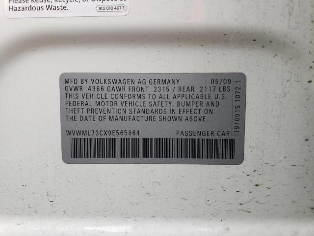 Aukcja sprzedaży 2009 Volkswagen Cc Sport, vin: WVWML73CX9E565864, numer aukcji: 47380493