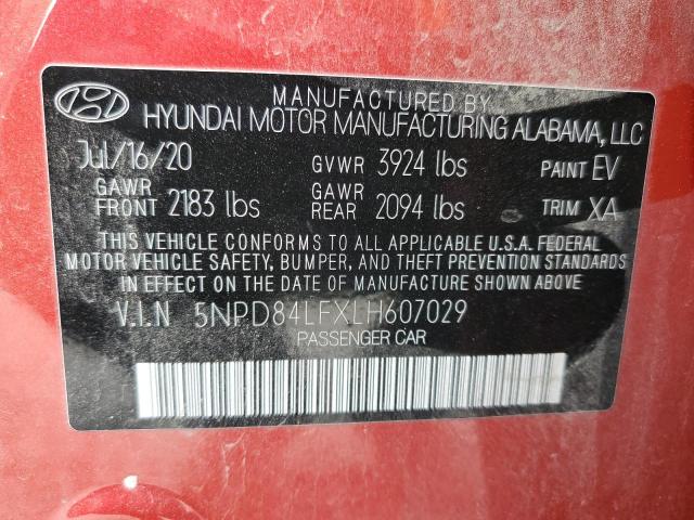 Продаж на аукціоні авто 2020 Hyundai Elantra Sel, vin: 5NPD84LFXLH607029, номер лоту: 49879183