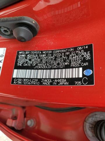 Aukcja sprzedaży 2015 Toyota Prius, vin: JTDKN3DU2F0401521, numer aukcji: 47732883