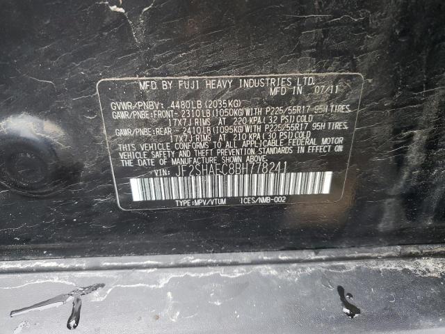 Продажа на аукционе авто 2011 Subaru Forester Limited, vin: JF2SHAEC8BH778241, номер лота: 50434523