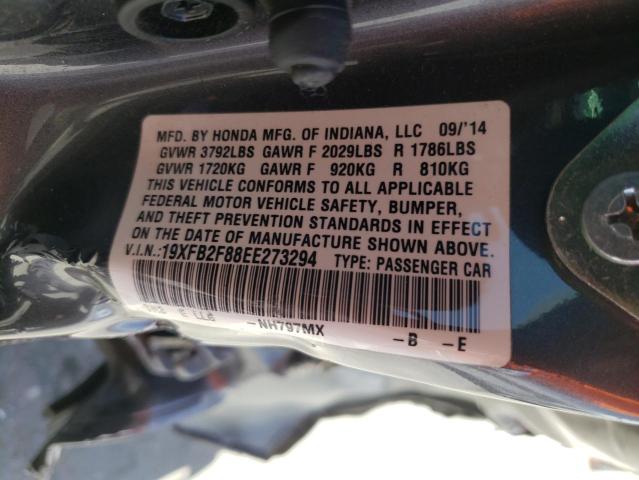 Aukcja sprzedaży 2014 Honda Civic Ex, vin: 19XFB2F88EE273294, numer aukcji: 50281783