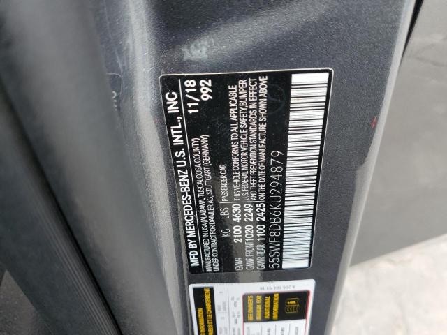 Aukcja sprzedaży 2019 Mercedes-benz C 300, vin: 55SWF8DB6KU294879, numer aukcji: 47695073