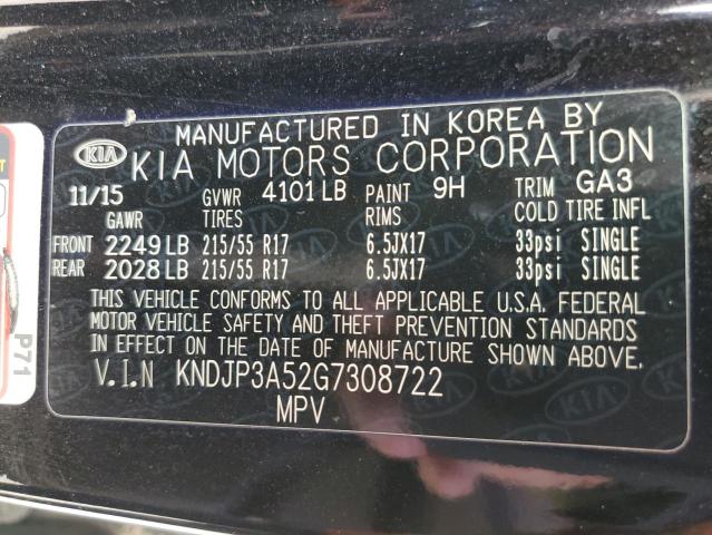 2016 Kia Soul + მანქანა იყიდება აუქციონზე, vin: KNDJP3A52G7308722, აუქციონის ნომერი: 48869173