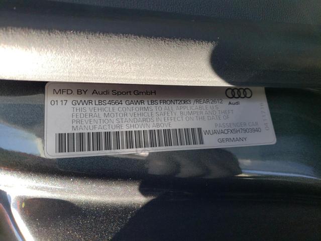 Aukcja sprzedaży 2017 Audi R8 Spyder, vin: WUAVACFX5H7903940, numer aukcji: 47479203