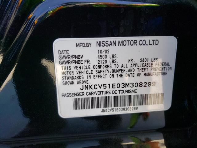 Продажа на аукционе авто 2003 Infiniti G35, vin: JNKCV51E03M308299, номер лота: 48100383