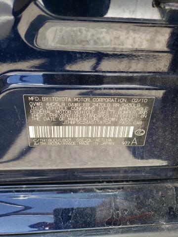 Aukcja sprzedaży 2010 Lexus Is 250, vin: JTHBF5C24A5118704, numer aukcji: 50869224