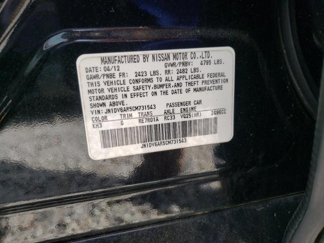 Продажа на аукционе авто 2012 Infiniti G25, vin: JN1DV6AR5CM731543, номер лота: 51064624