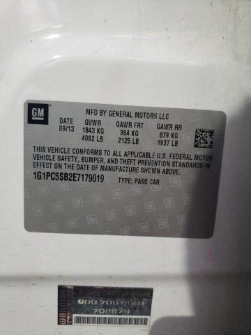 Продажа на аукционе авто 2014 Chevrolet Cruze Lt, vin: 1G1PC5SB2E7179019, номер лота: 50069454