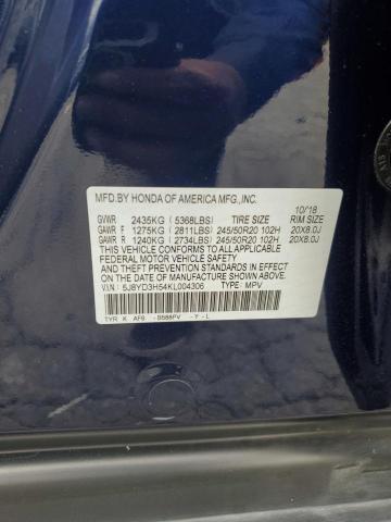 Aukcja sprzedaży 2019 Acura Mdx Technology, vin: 5J8YD3H54KL004306, numer aukcji: 52402614
