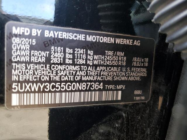 Продаж на аукціоні авто 2016 Bmw X3 Xdrive28d, vin: 5UXWY3C55G0N87364, номер лоту: 52433224