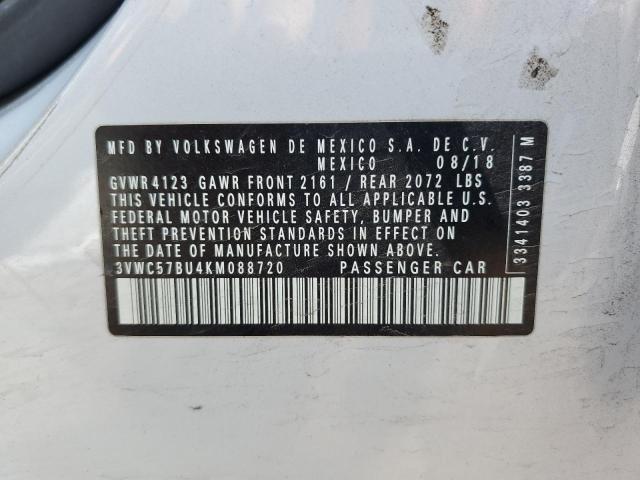 Aukcja sprzedaży 2019 Volkswagen Jetta S, vin: 3VWC57BU4KM088720, numer aukcji: 50493744