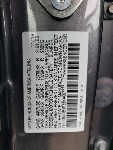 Продаж на аукціоні авто 2019 Acura Tlx, vin: 19UUB1F36KA007777, номер лоту: 50229894