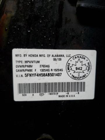 Продаж на аукціоні авто 2010 Honda Pilot, vin: 5FNYF4H58AB501407, номер лоту: 52631194