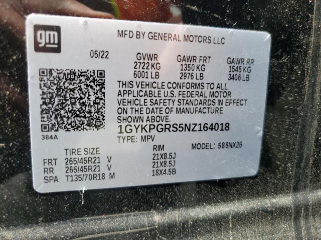 Aukcja sprzedaży 2022 Cadillac Xt6 Sport, vin: 1GYKPGRS5NZ164018, numer aukcji: 52419614
