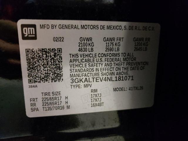 Продажа на аукционе авто 2022 Gmc Terrain Sle, vin: 3GKALTEV4NL181071, номер лота: 51885014