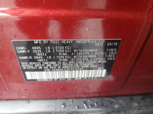Продажа на аукционе авто 2015 Subaru Outback 2.5i Limited, vin: 4S4BSAJC4F3314142, номер лота: 49293834