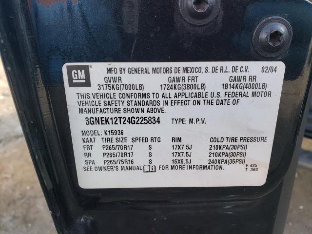 Auction sale of the 2004 Chevrolet Avalanche K1500, vin: 3GNEK12T24G225834, lot number: 51568834