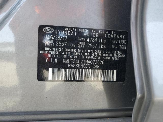 Aukcja sprzedaży 2017 Hyundai Sonata Plug-in Hybrid, vin: KMHE54L21HA072628, numer aukcji: 50386624