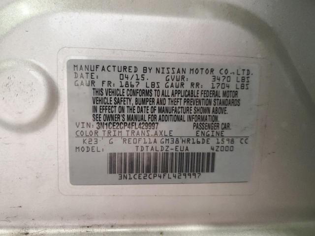 Aukcja sprzedaży 2015 Nissan Versa Note S, vin: 3N1CE2CP4FL429997, numer aukcji: 50465224