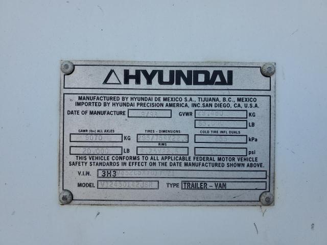 Aukcja sprzedaży 1999 Hyundai Dry Van, vin: 3H3V452C5XT017021, numer aukcji: 50096374