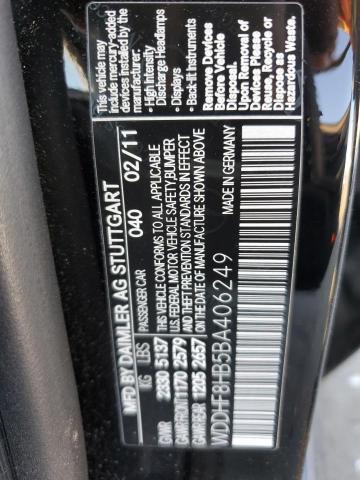 52048694 :رقم المزاد ، WDDHF8HB5BA406249 vin ، 2011 Mercedes-benz E 350 4matic مزاد بيع