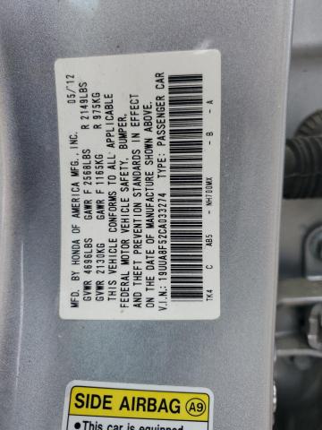 52584224 :رقم المزاد ، 19UUA8F52CA033274 vin ، 2012 Acura Tl مزاد بيع